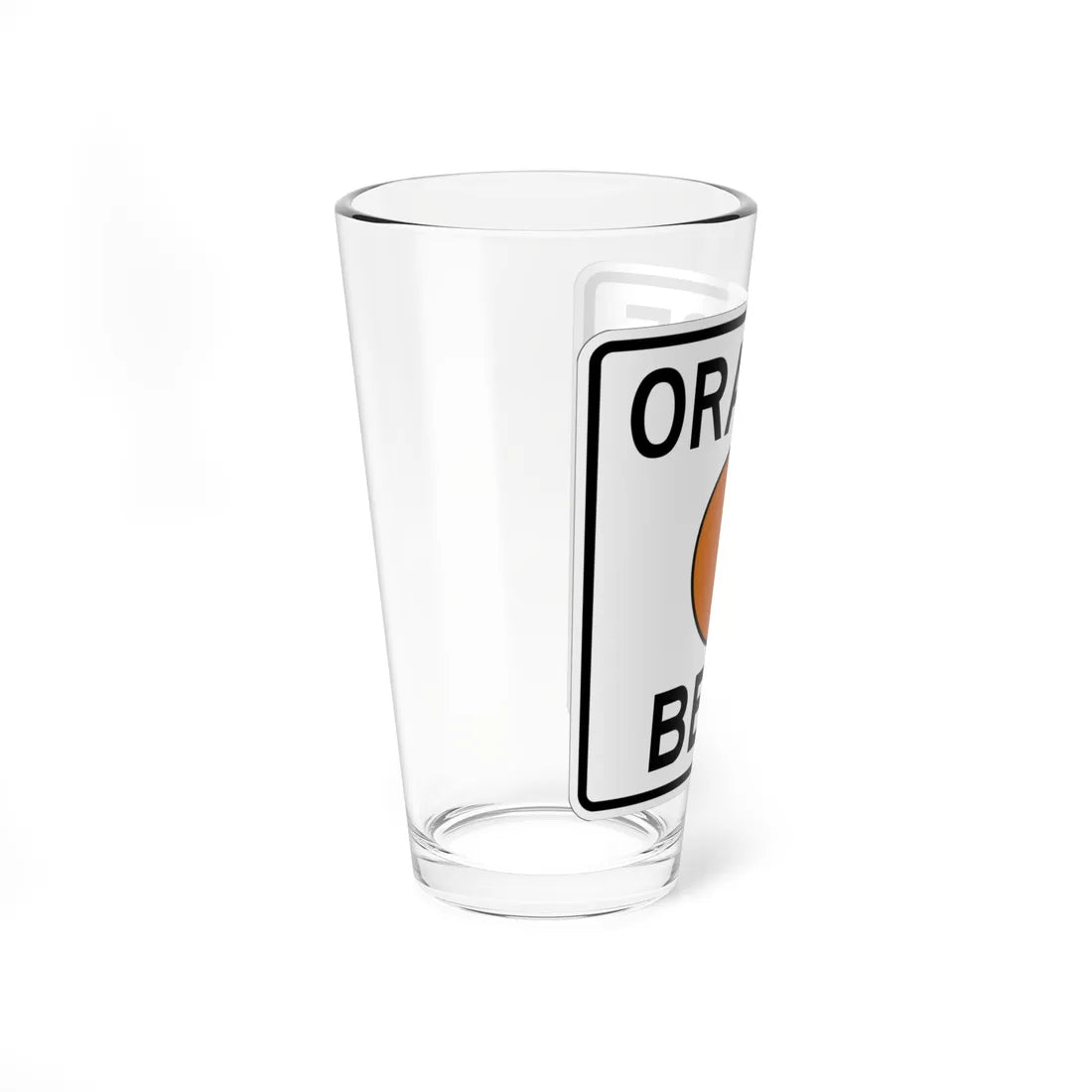 Pittsburgh PA Orange Belt shield (Pennsylvania) (Road Sign) Pint Glass 16oz - Go Mug Yourself