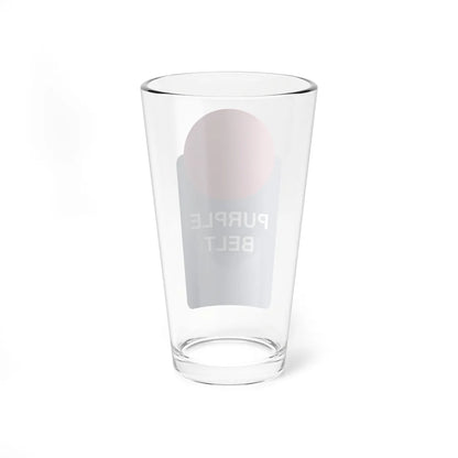 Pittsburgh PA Purple Belt shield (Pennsylvania) (Road Sign) Pint Glass 16oz - Go Mug Yourself
