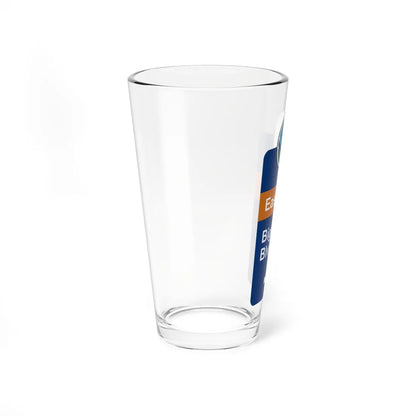 Pittsburgh Wayfinder signage East End and Bigelow (Pennsylvania) (Road Sign) Pint Glass 16oz - Go Mug Yourself