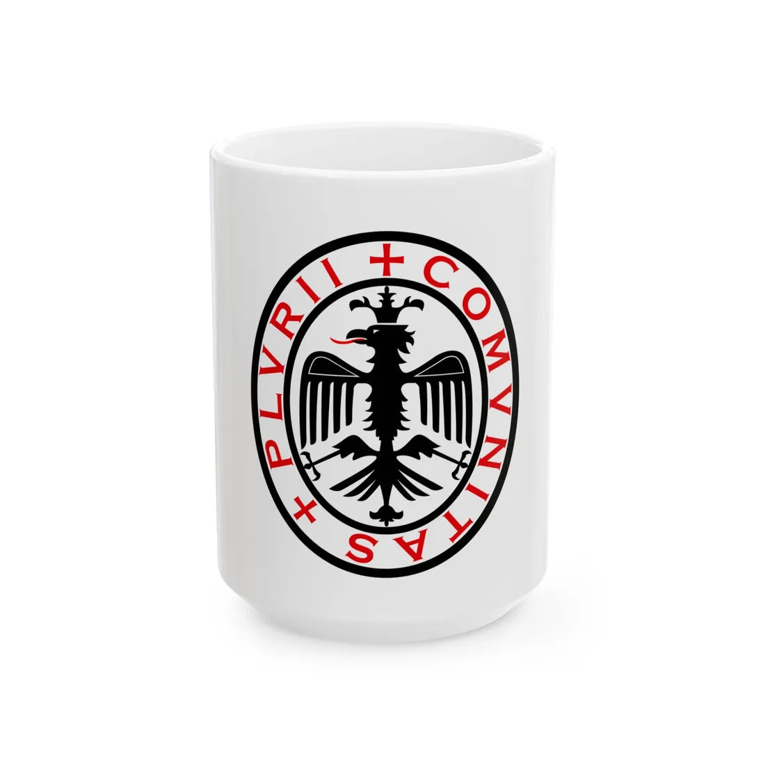 Piuro-Bandiera (Italy) White Coffee Mug 15oz - Go Mug Yourself