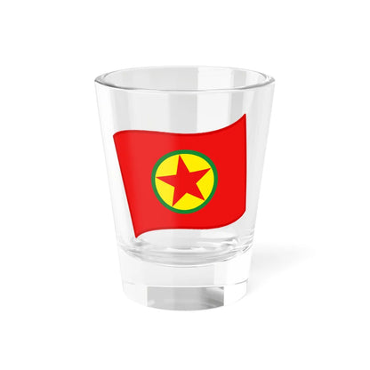 PKK flag badge (Turkey) Shot Glass 1.5oz 1.5oz - Go Mug Yourself