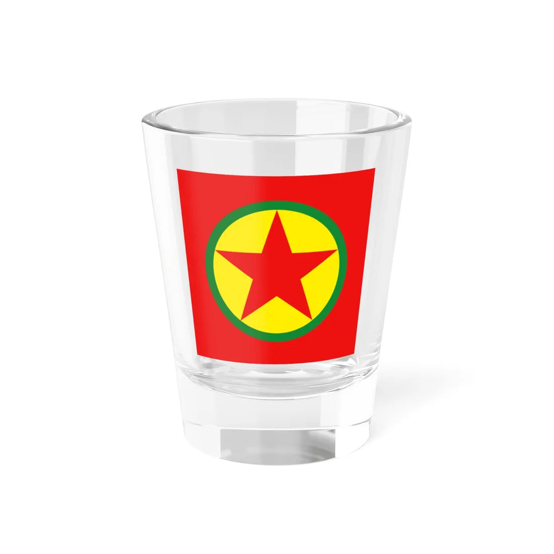 PKK Square (Turkey) Shot Glass 1.5oz 1.5oz - Go Mug Yourself