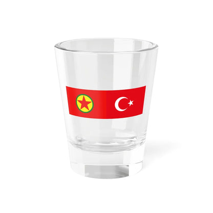 PKK-Turkey flag (Turkey) Shot Glass 1.5oz 1.5oz - Go Mug Yourself
