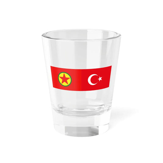 PKK-Turkey flag (Turkey) Shot Glass 1.5oz 1.5oz - Go Mug Yourself