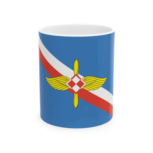 PL air force flag 55-59 (Poland) White Coffee Mug 11oz - Go Mug Yourself