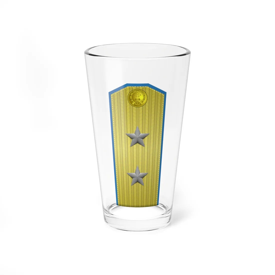 PLA kōng jūn zhōng jiàng Type 55 (China) (Military Rank) Pint Glass 16oz 16oz - Go Mug Yourself