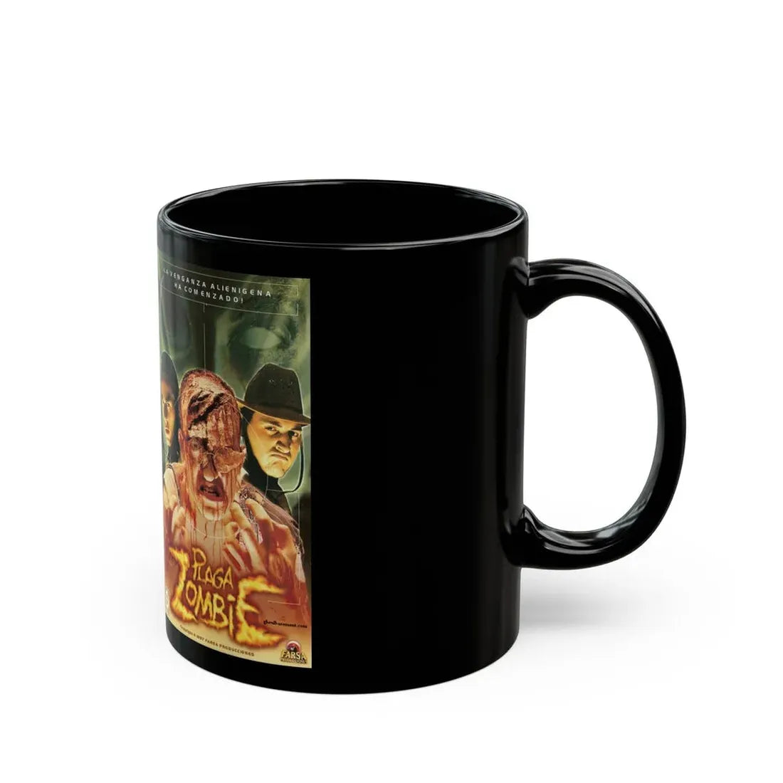 PLAGA ZOMBIE FARSA HOME VIDEO (VHS COVER) - Black Coffee Mug - Go Mug Yourself