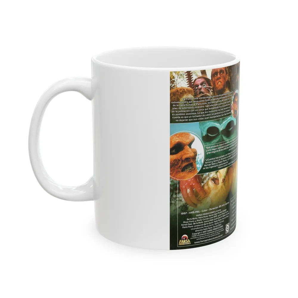 PLAGA ZOMBIE FARSA HOME VIDEO (VHS COVER) - White Coffee Mug-Go Mug Yourself