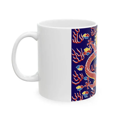 Plain Blue Banner (China) White Coffee Mug - Go Mug Yourself