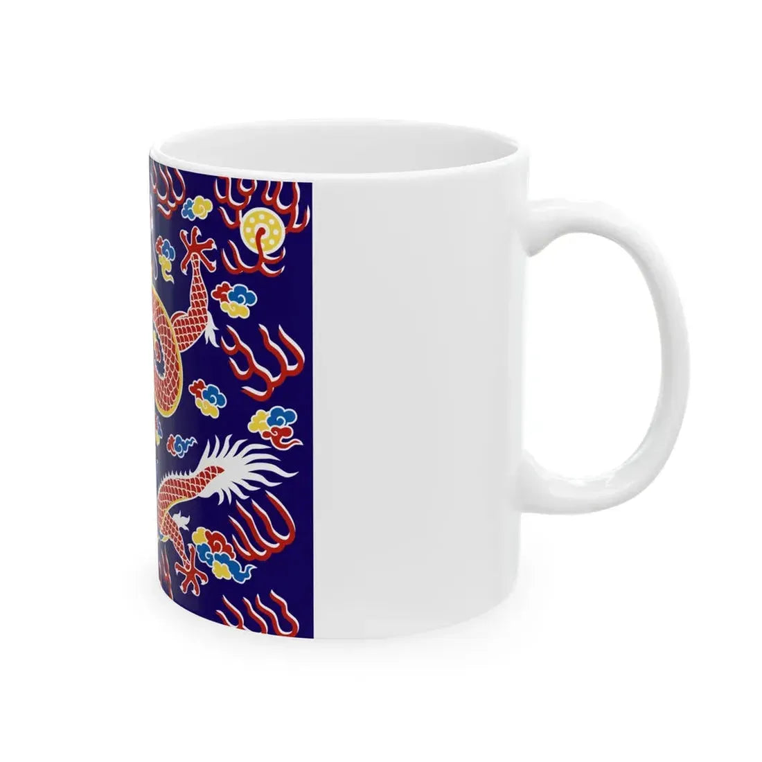 Plain Blue Banner (China) White Coffee Mug - Go Mug Yourself