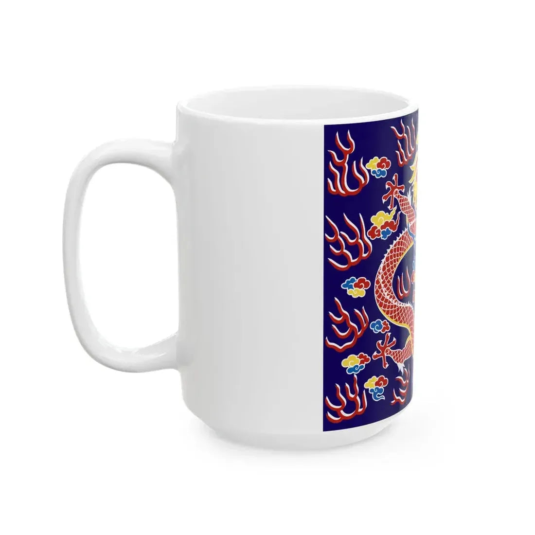 Plain Blue Banner (China) White Coffee Mug - Go Mug Yourself