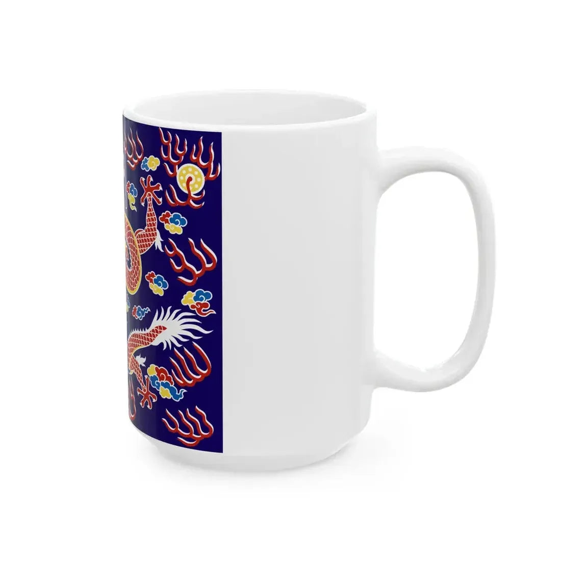 Plain Blue Banner (China) White Coffee Mug - Go Mug Yourself