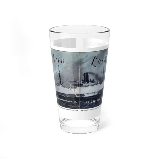 Plain Luck (1), Redbook, December 1934 (Magazine Illustration) Pint Glass 16oz 16oz - Go Mug Yourself