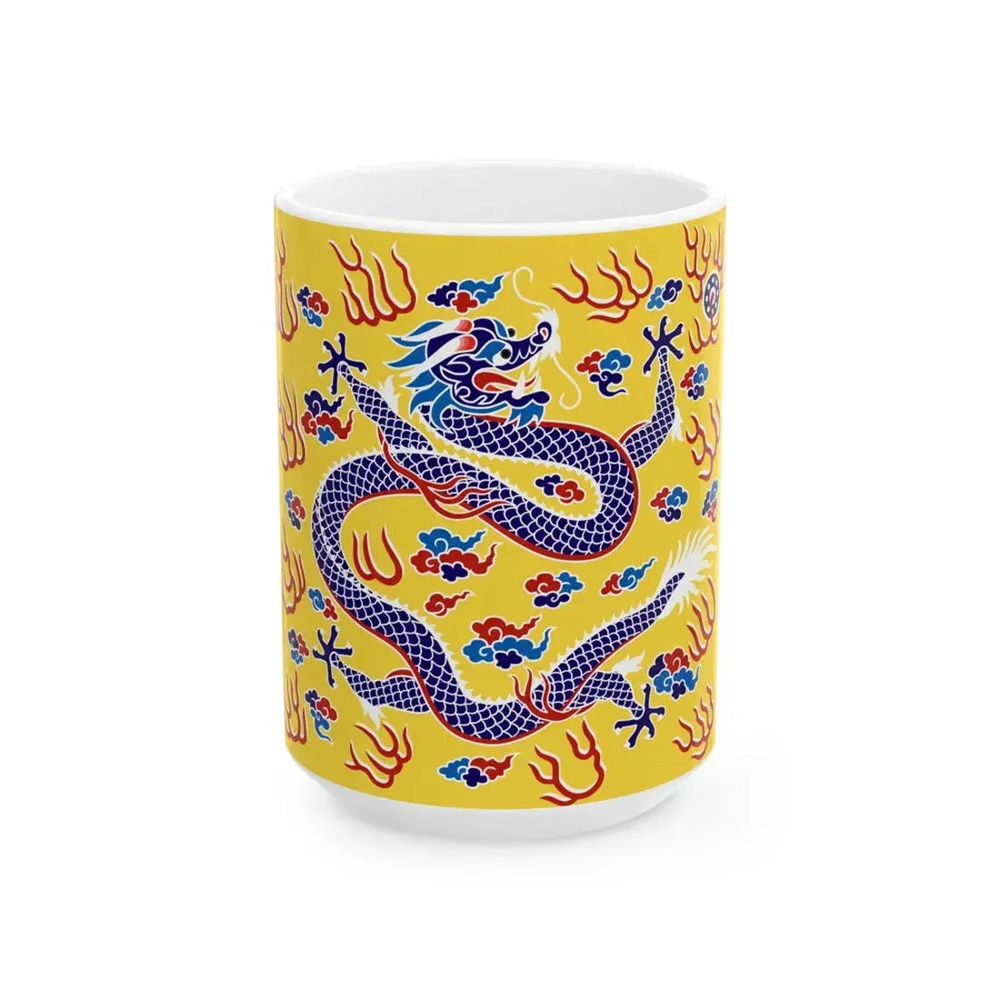 Plain Yellow Banner (China) White Coffee Mug 15oz - Go Mug Yourself