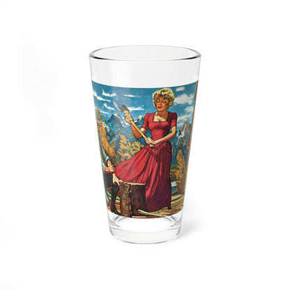 Plainswoman by Williams Forrest, The Saturday Evening Post, 1960 (Magazine Illustration) Pint Glass 16oz-16oz-Go Mug Yourself