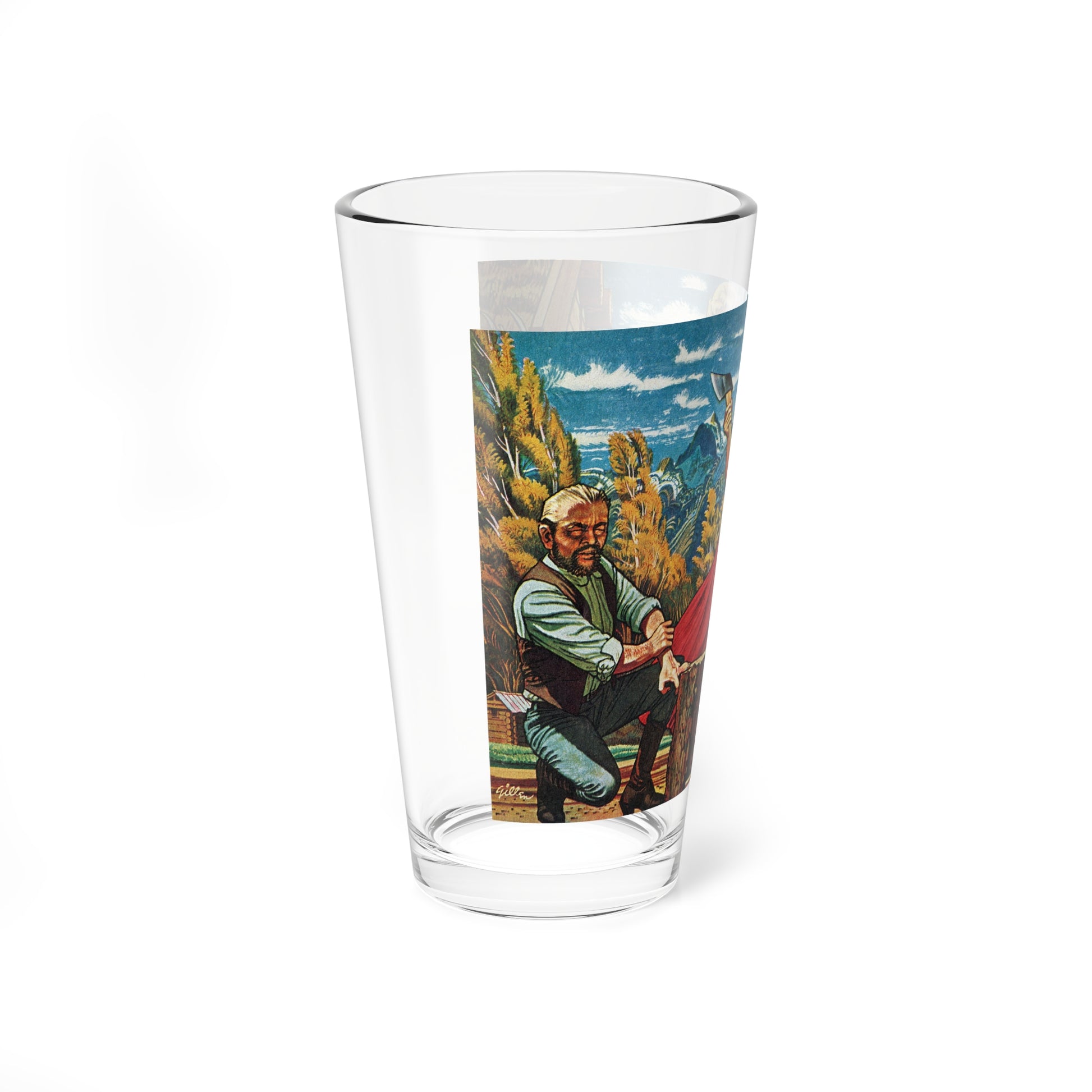 Plainswoman by Williams Forrest, The Saturday Evening Post, 1960 (Magazine Illustration) Pint Glass 16oz-Go Mug Yourself