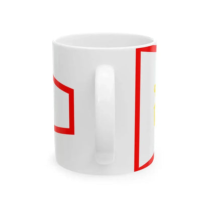 Plamenac najstarijeg zapovjednika ratnog broda (Croatia) White Coffee Mug - Go Mug Yourself