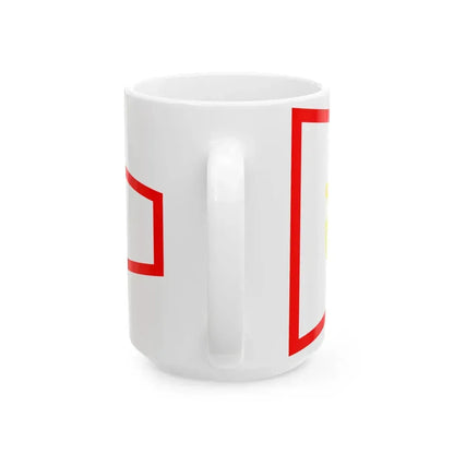 Plamenac najstarijeg zapovjednika ratnog broda (Croatia) White Coffee Mug - Go Mug Yourself
