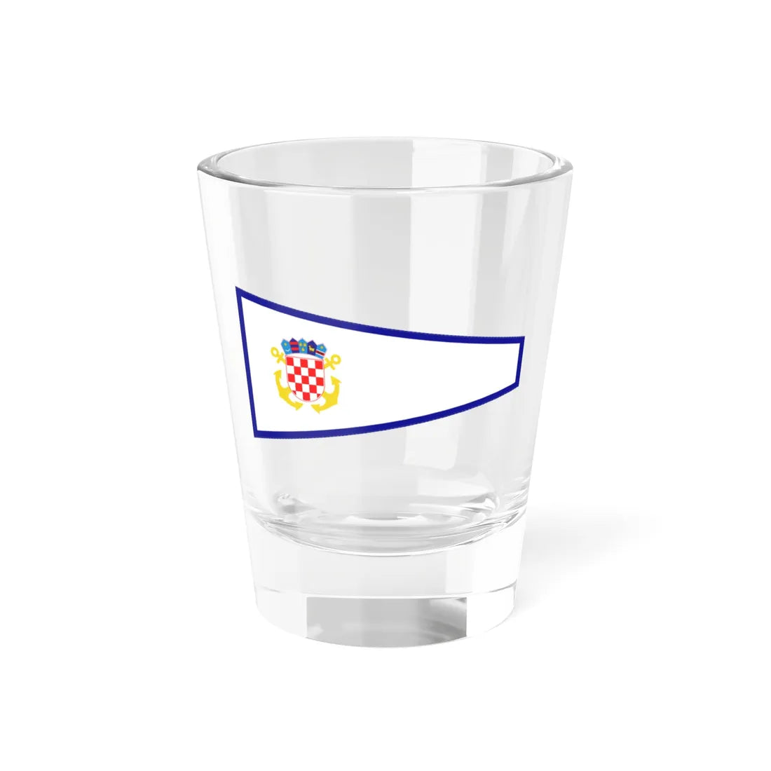 Plamenac zapovjednika divizijuna ratnih brodova (Croatia) Shot Glass 1.5oz 1.5oz - Go Mug Yourself