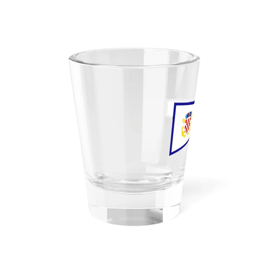 Plamenac zapovjednika divizijuna ratnih brodova (Croatia) Shot Glass 1.5oz - Go Mug Yourself