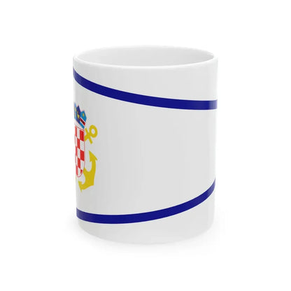 Plamenac zapovjednika divizijuna ratnih brodova (Croatia) White Coffee Mug 11oz - Go Mug Yourself