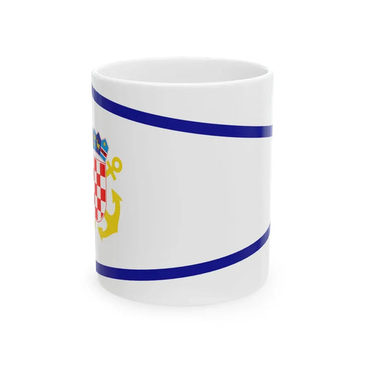 Plamenac zapovjednika divizijuna ratnih brodova (Croatia) White Coffee Mug 11oz - Go Mug Yourself