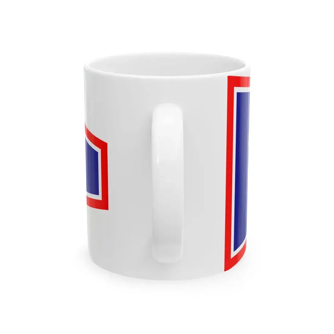 Plamenac zapovjednika flote ratnih brodova (Croatia) White Coffee Mug - Go Mug Yourself