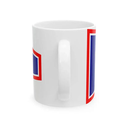 Plamenac zapovjednika flote ratnih brodova (Croatia) White Coffee Mug - Go Mug Yourself