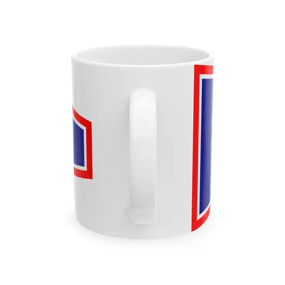Plamenac zapovjednika flote ratnih brodova (Croatia) White Coffee Mug - Go Mug Yourself