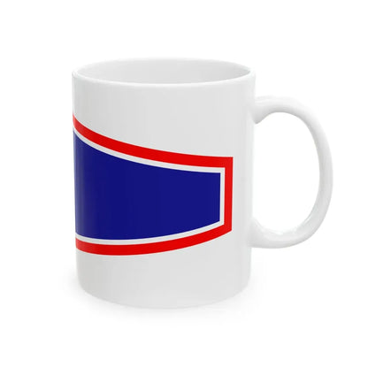 Plamenac zapovjednika flote ratnih brodova (Croatia) White Coffee Mug - Go Mug Yourself