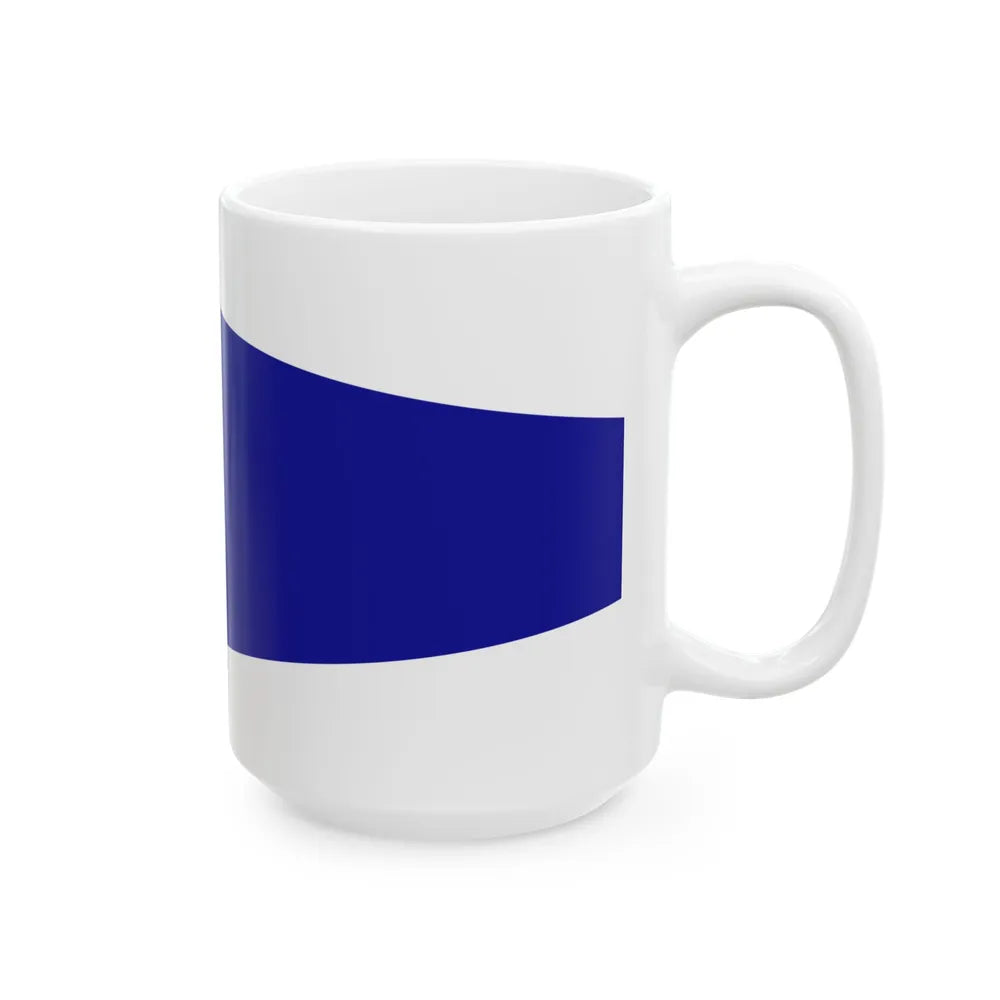 Plamenac zapovjednika flotile ratnih brodova (Croatia) White Coffee Mug - Go Mug Yourself