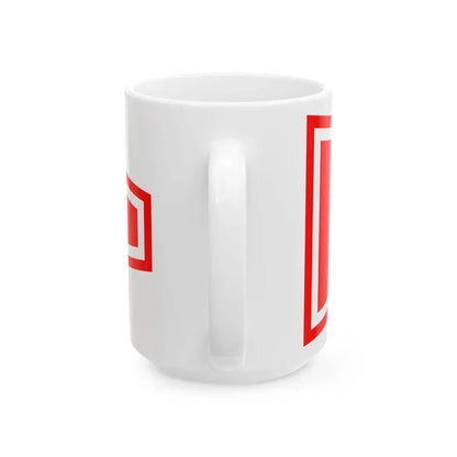 Plamenac zapovjednika odreda ratnih brodova (Croatia) White Coffee Mug - Go Mug Yourself