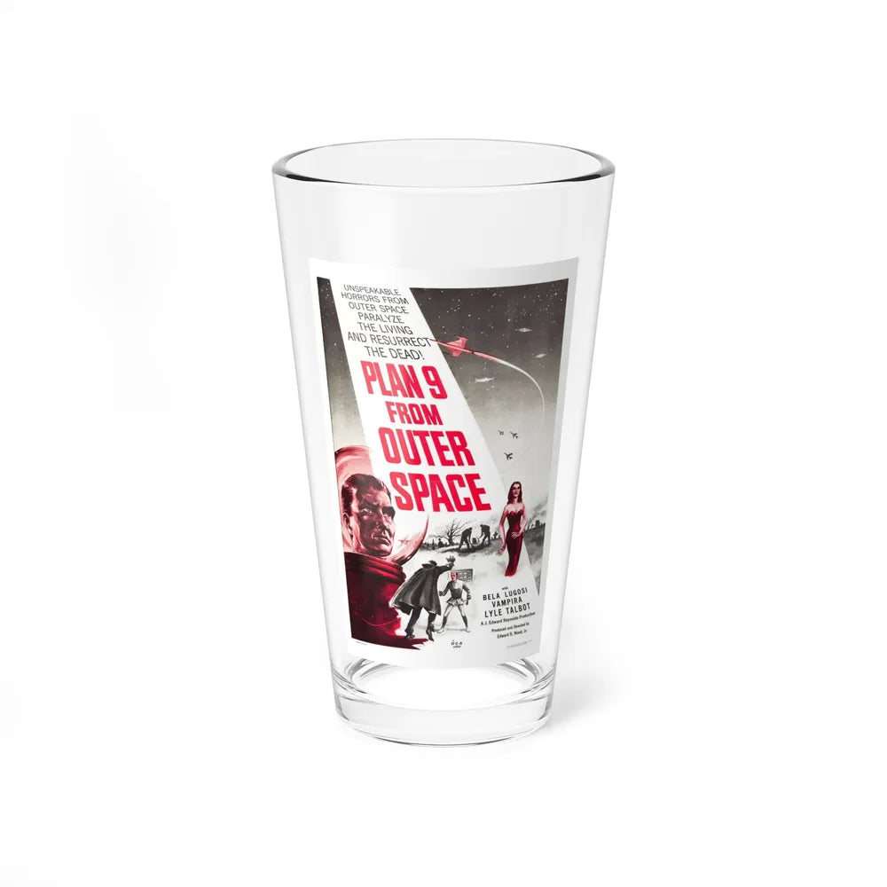 PLAN 9 FROM OUTER SPACE (2) 1959 Movie Poster - Pint Glass 16oz-16oz-Go Mug Yourself