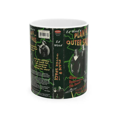 PLAN 9 FROM OUTER SPACE ED WOOD (VHS COVER) - White Coffee Mug 11oz - Go Mug Yourself