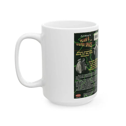PLAN 9 FROM OUTER SPACE ED WOOD (VHS COVER) - White Coffee Mug - Go Mug Yourself