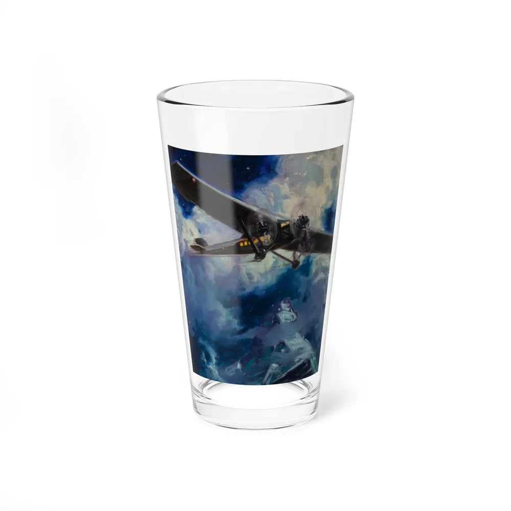 Plane Overhead (Magazine Illustration) Pint Glass 16oz-16oz-Go Mug Yourself