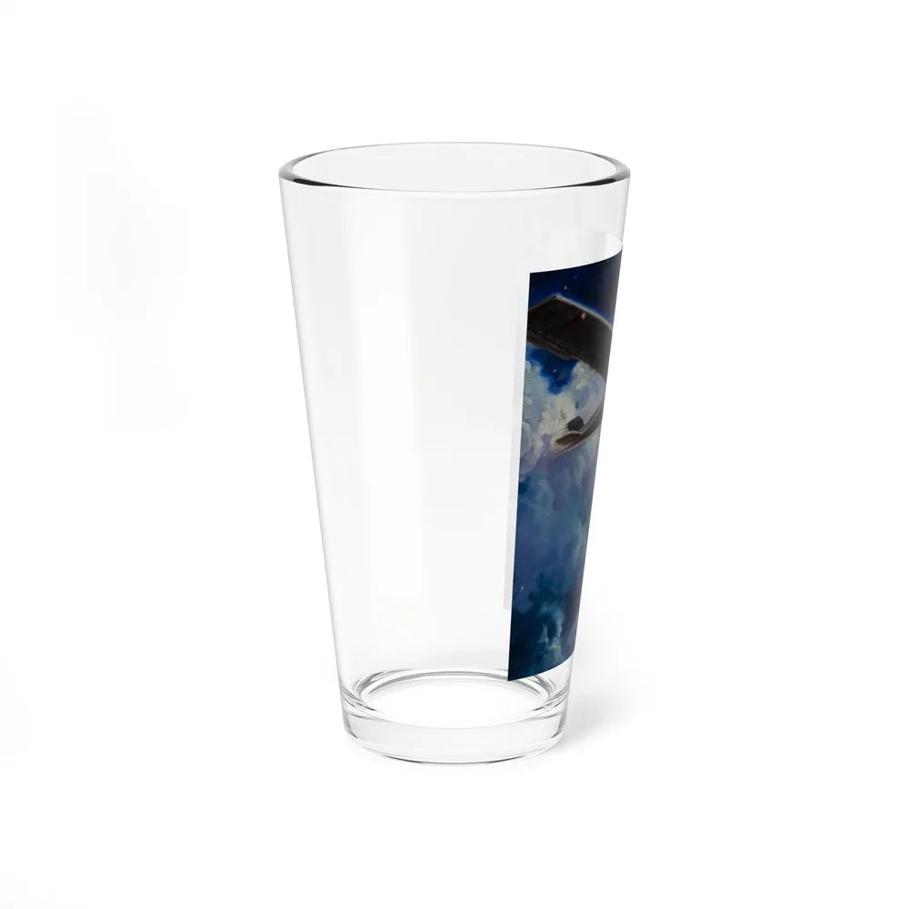 Plane Overhead (Magazine Illustration) Pint Glass 16oz-Go Mug Yourself