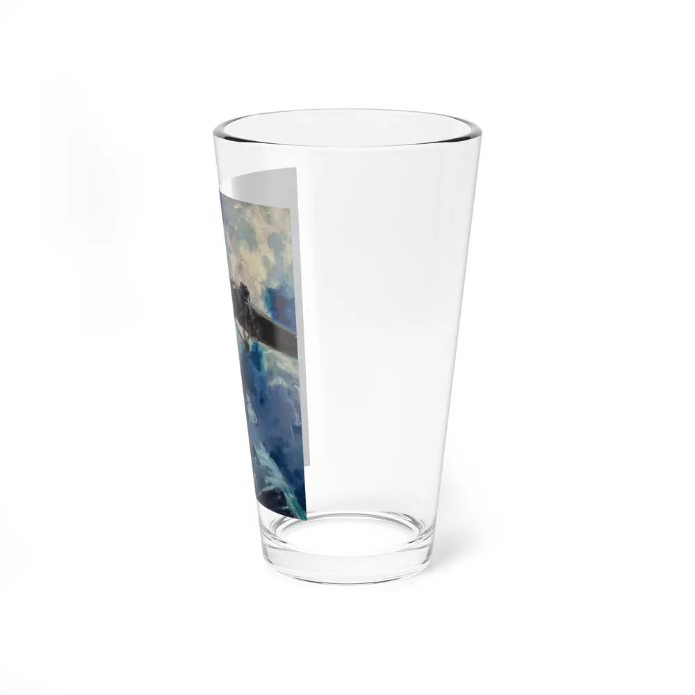 Plane Overhead (Magazine Illustration) Pint Glass 16oz-Go Mug Yourself