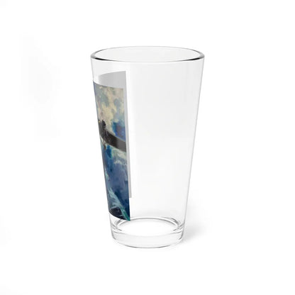 Plane Overhead (Magazine Illustration) Pint Glass 16oz-Go Mug Yourself