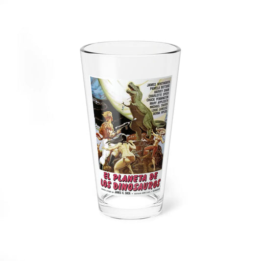 PLANET OF DINOSAURS (ITALIAN) 1977 Movie Poster - Pint Glass 16oz-16oz-Go Mug Yourself