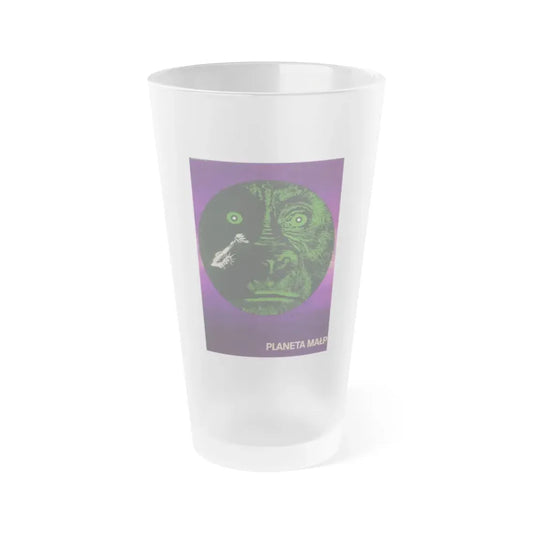 PLANET OF THE APES (POLISH) 1968 Movie Poster - Frosted Pint Glass 16oz 16oz Frosted - Go Mug Yourself
