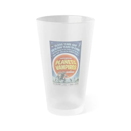 PLANET OF THE VAMPIRES 1965 Movie Poster - Frosted Pint Glass 16oz 16oz Frosted - Go Mug Yourself