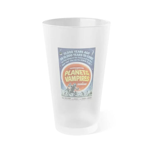 PLANET OF THE VAMPIRES 1965 Movie Poster - Frosted Pint Glass 16oz 16oz Frosted - Go Mug Yourself