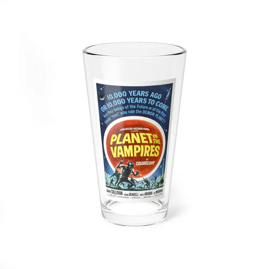 PLANET OF THE VAMPIRES 1965 Movie Poster - Pint Glass 16oz-16oz-Go Mug Yourself