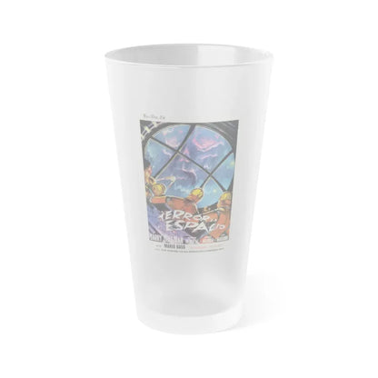 PLANET OF THE VAMPIRES (ITALIAN) 1965 Movie Poster - Frosted Pint Glass 16oz 16oz Frosted - Go Mug Yourself
