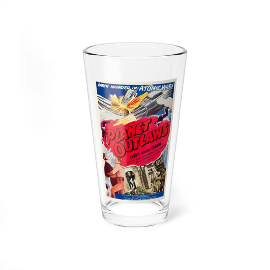 PLANET OUTLAWS 1953 Movie Poster - Pint Glass 16oz-16oz-Go Mug Yourself