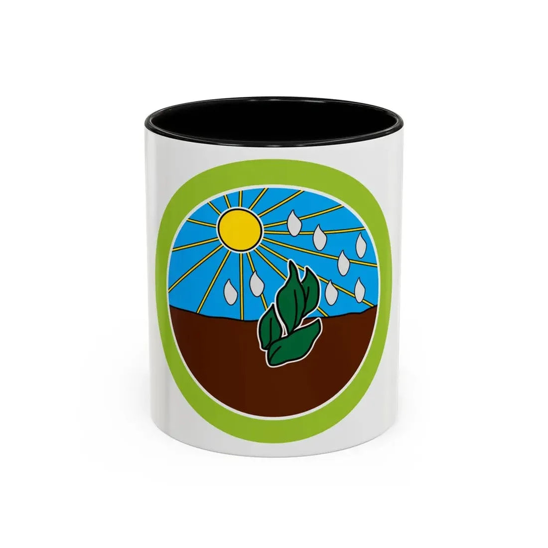 Plant Science (Boy Scout Merit Badge) Accent Coffee Mug 11oz Black - Go Mug Yourself