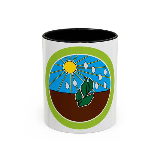 Plant Science (Boy Scout Merit Badge) Accent Coffee Mug 11oz Black - Go Mug Yourself