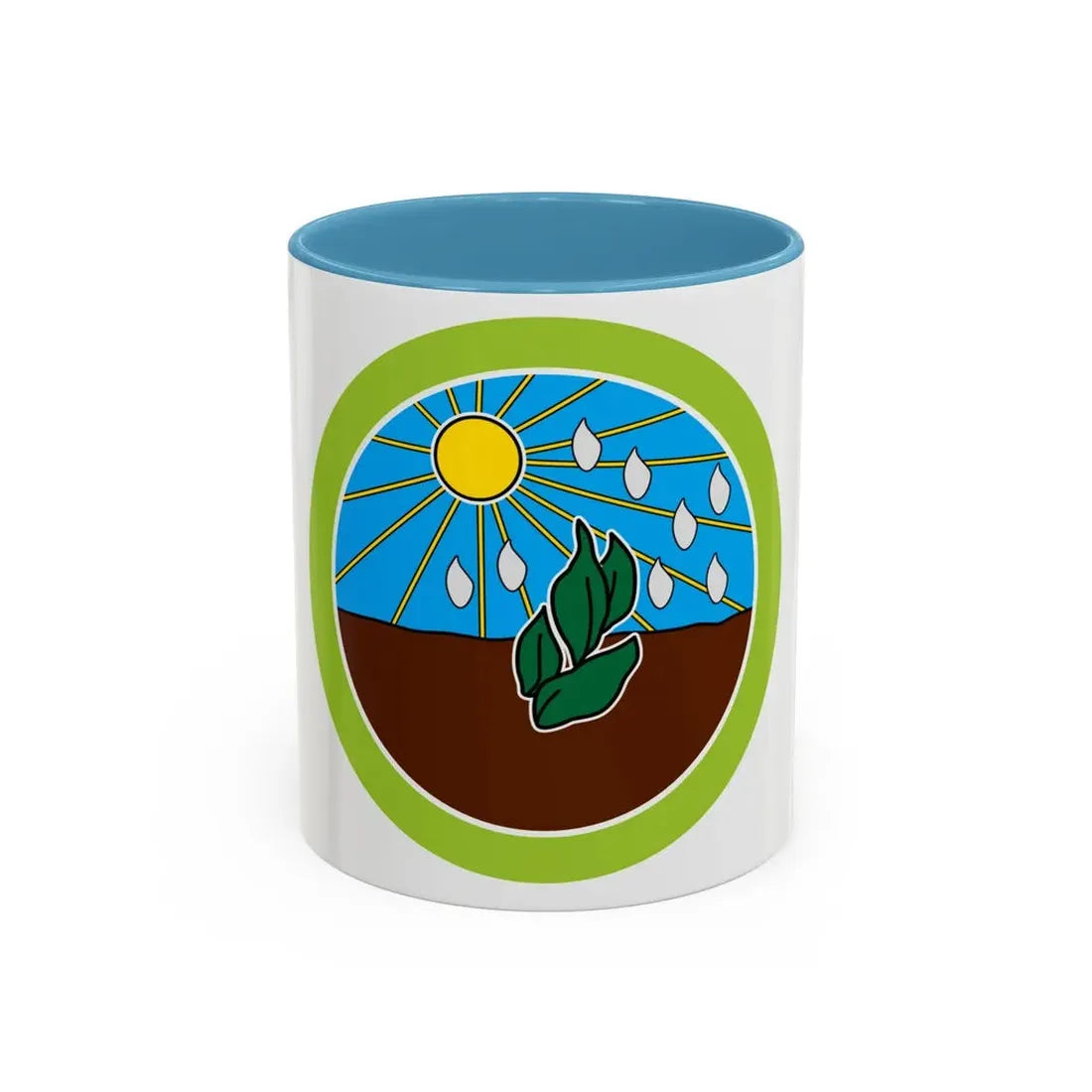 Plant Science (Boy Scout Merit Badge) Accent Coffee Mug 11oz Light Blue - Go Mug Yourself