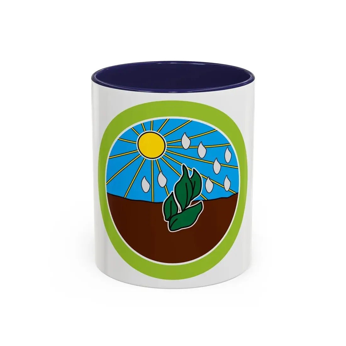Plant Science (Boy Scout Merit Badge) Accent Coffee Mug 11oz Navy - Go Mug Yourself